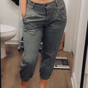 Urban outfitters renewal cropped stripped pants
